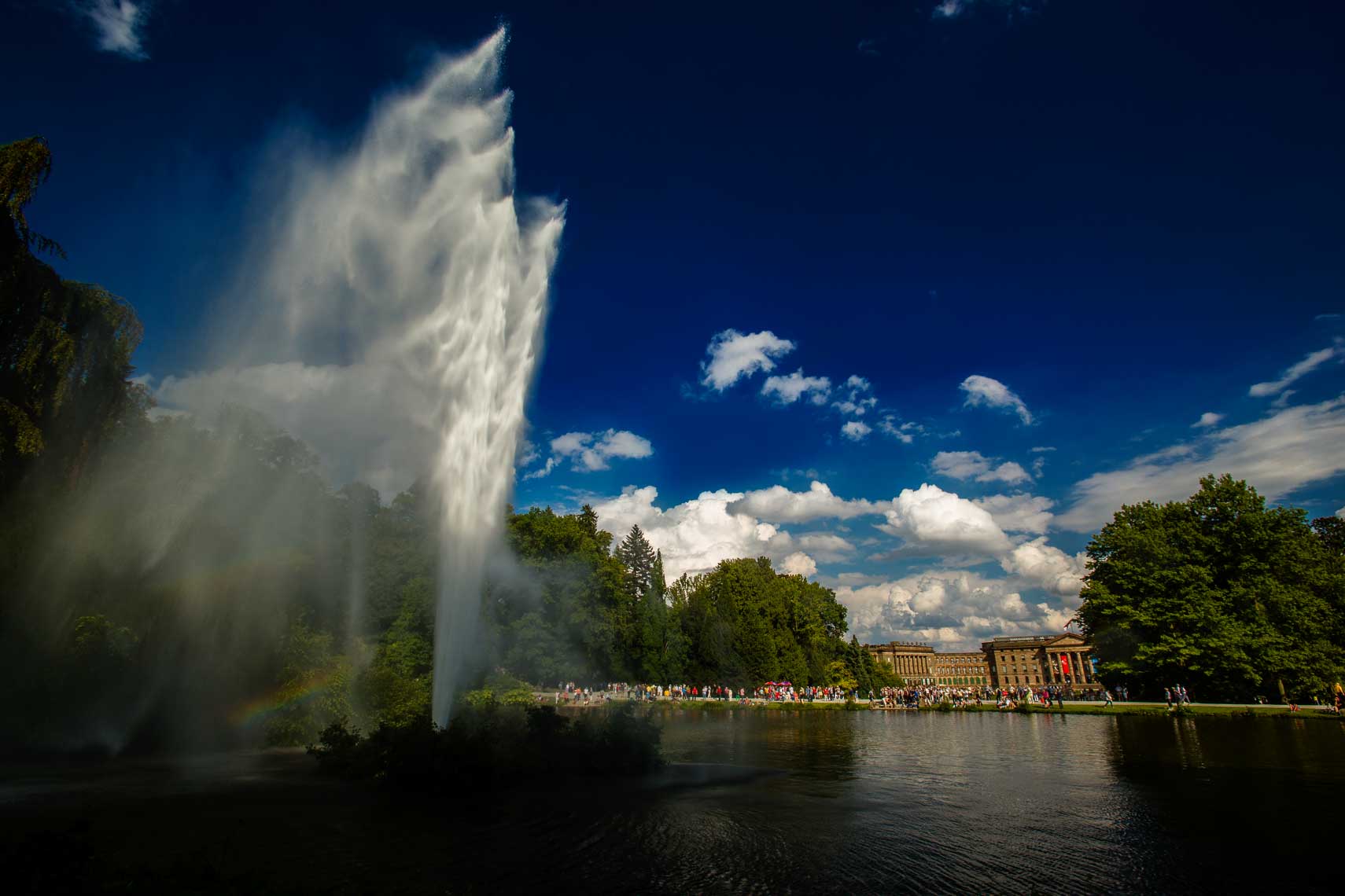 Fotograf Kassel: Große Fontäne Wasserspiele im Bergpark Kassel