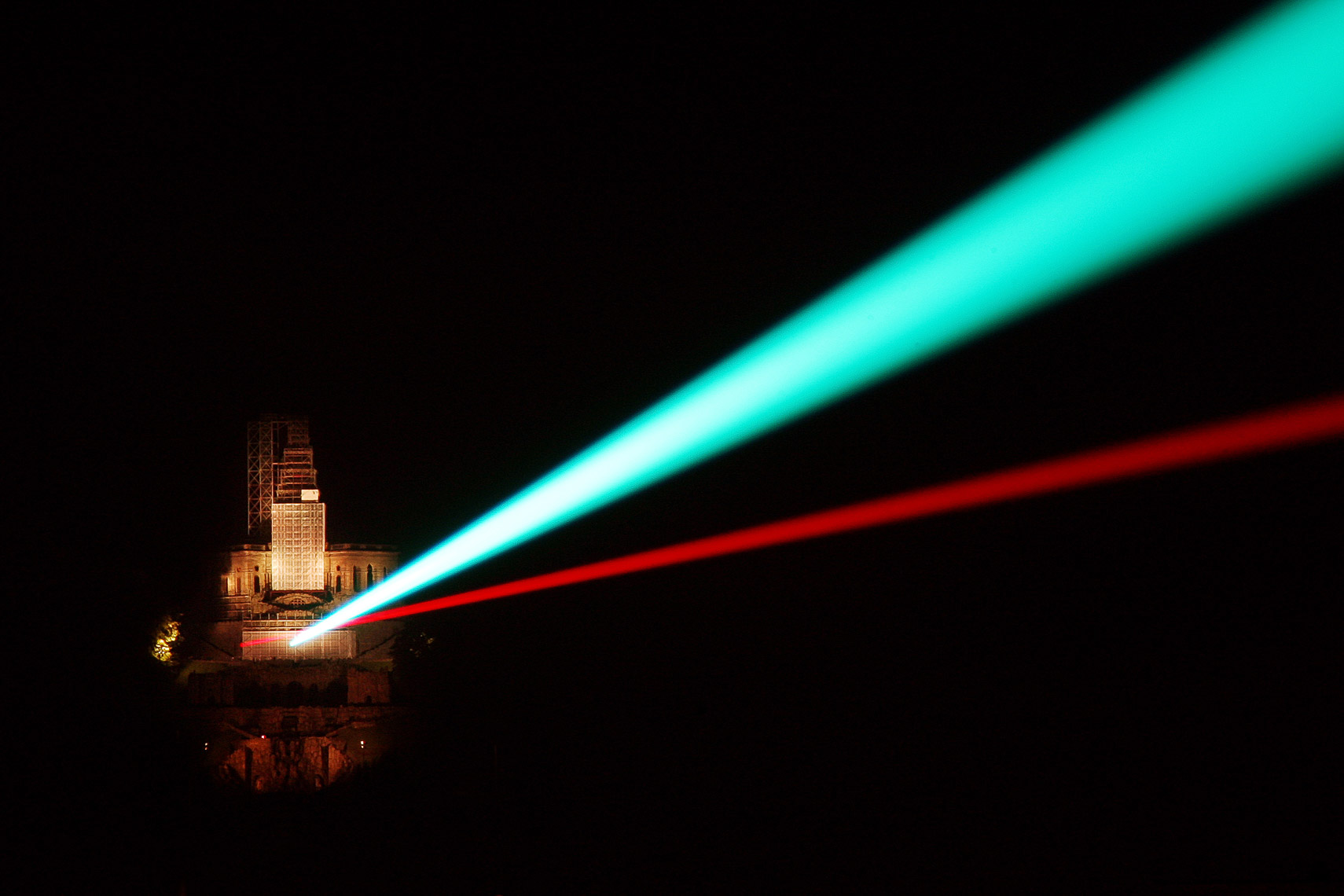 Fotograf Kassel: Laserscape von Horst H. Baumann am Herkules