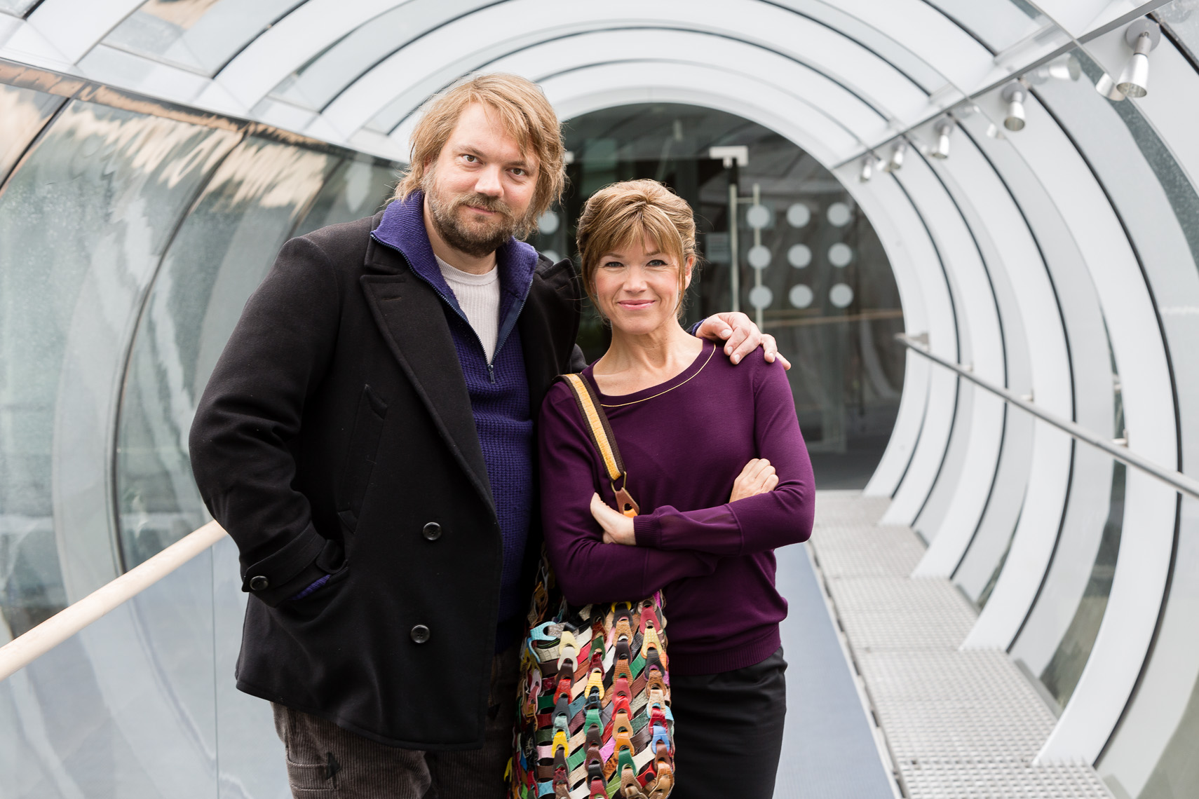 Bildjournalist in Kassel: Charly Hübner und Anke Engelke 