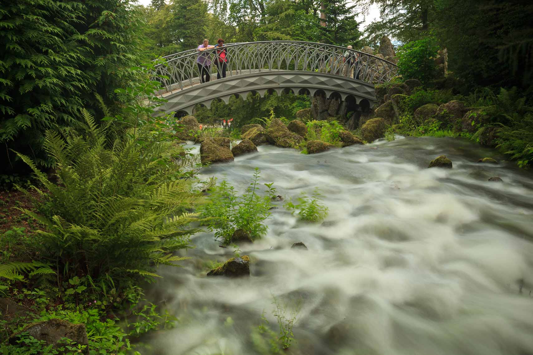 Fotograf Kassel: Wasserspiele an der Teufelsbrücke im Bergpark
