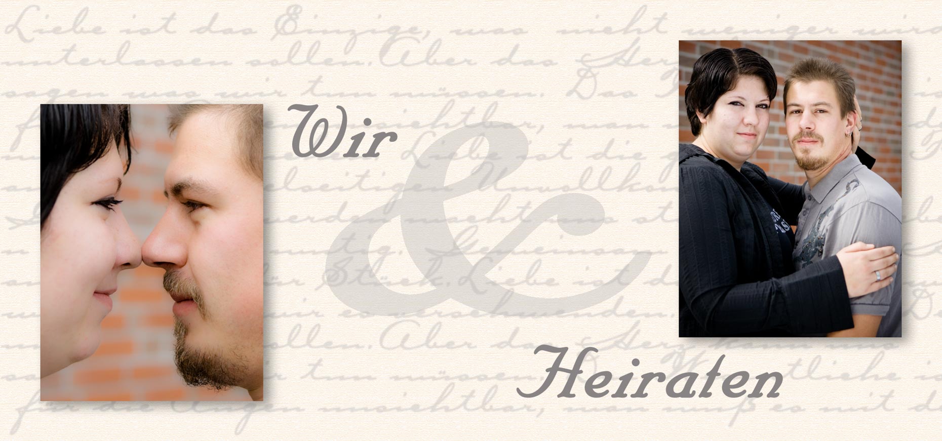 Hochzeitsfotograf in Kassel: Hochzeit Einladungskarte #17